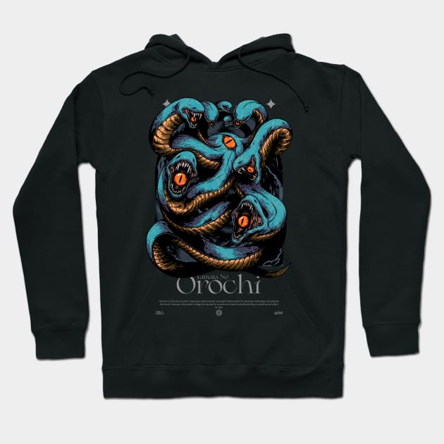 Yamata no Orochi Hoodie by fadramd